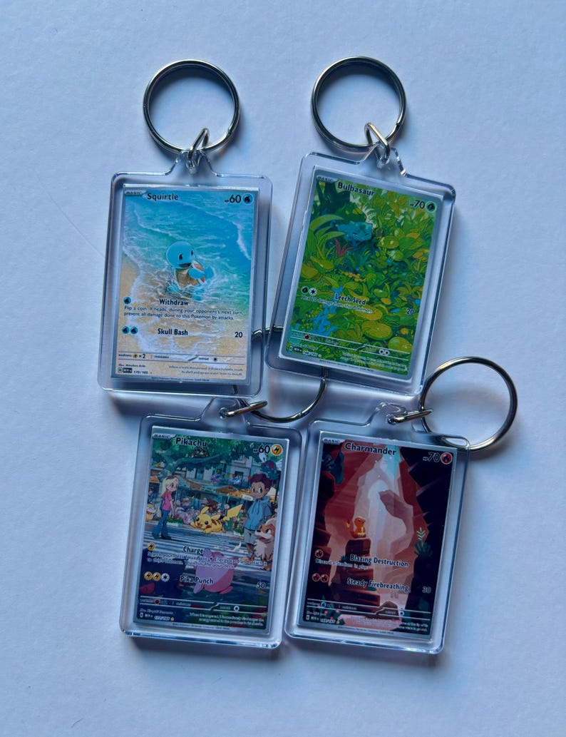 Custom Pokemon Keyrings - Etsy