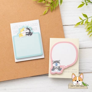 30 sheets | Mind Wave | &quot;Shibanban&quot; Shiba Inu Dog Sticky Notes Memo Pad | Shiba Inu