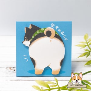 30 sheets Mind Wave POMPON HIP Shiba Inu Stand Sticky Notes Memo Pad Red Shiba Inu Black Tri Shiba Inu Black Tri Shiba