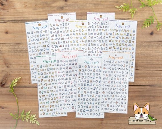 Tiny Tiny Dog Sticker Set Tiny Tiny Dog Sticker Set