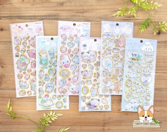 1 sheet | Kamio | SPARKLING JEWEL Stickers with Faux Gemstones | Mogunyan Yeastken Magical Berry Berry Mochipan Otonari-san Mellow Enaga