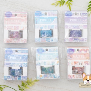1 roll | 20mm | Kamio | PIRITTE Sentimental Mode Clear PET Tape | Room Tour - Daydream - Date Spot - Night City - Retro Cafe - Chinatown