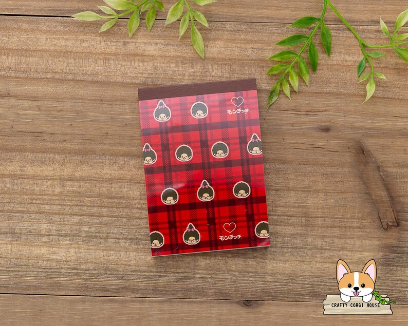 Repeat Pattern Note Pad 70 Sheets | Sun-star X Monchhichi | Mini Memo Pad | Pair - Pattern - Etsy