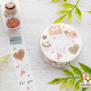 1 roll | 15mm | BGM | Gold Foil Washi Tape | Gift For You