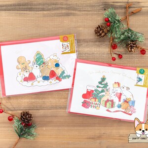 1 cartão 1 envelope | Active x Schinako Moriyama | Cartão de felicitações pop-up de folha de ouro de Natal com coelho | Bolo - Árvore