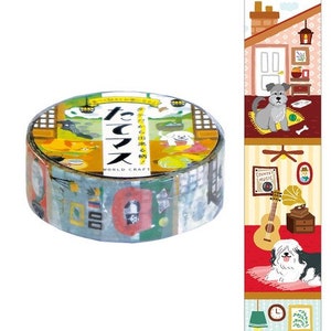 1 or 2 pc set 15mm World Craft Pets TATEMASU Vertical Washi Tape Cat Tree At Home Pets image 5