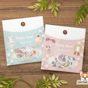 54tlg | Papier Platz | Goldfolie sterben geschnittene Washi Aufkleber | Süßes Häschen - Little Girly