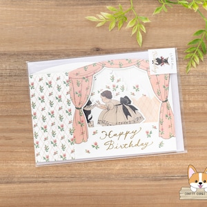 1 carte 1 enveloppe | Actif x Kurahashirei | Célébration d'anniversaire 3D BOX Carte de vœux | Concert (Joyeux anniversaire)