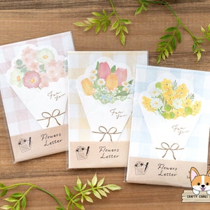 8 folhas | Furukawashiko | Conjunto de letras de buquê de flores cortadas | Sakura - Tulipa - Mimosa