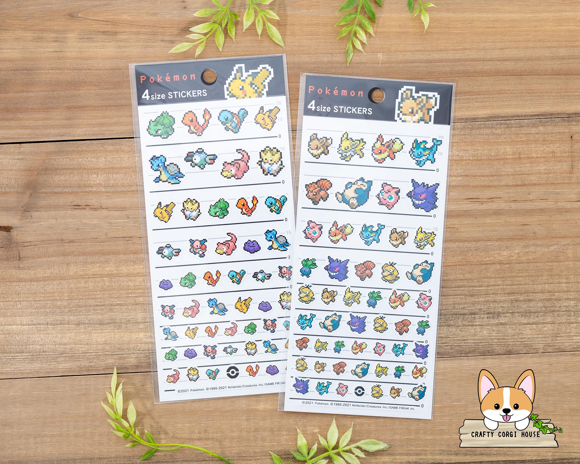 1枚 | カミオ×ポケットモンスター | 4サイズ ピクセルアートステッカー