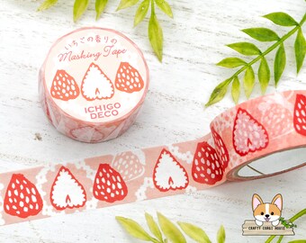 1 Roll | 20mm | Art Print Japan | Ichigo Deco & Strawberry