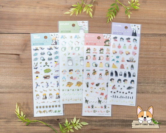 1 Sheet | Ensky X Ghibli | Schedule Ver 1 Clear Stickers | Castle