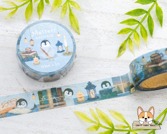 1 Roll | NB | MATTARI (relaxed) Animals Day Washi Tape | Cat