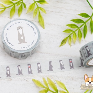 1 roll | 15mm | Hamamonyo | Cute Critters Washi Tape | Love Otter