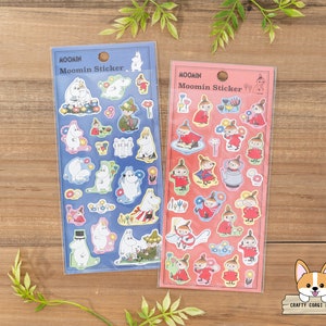 1 hoja / S&C x Moomin / Pegatinas washi de primavera / Flor familiar - Little My Flower