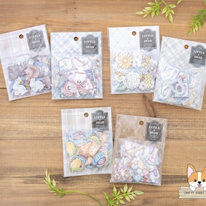 32 stuks | Mindwave | LITTLE & DEAR 3D gezwollen stickervlokken | Dier - Home - bloem - lijst - café - meisjes