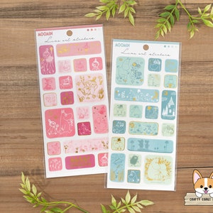 1 sheet | Kamio x Moomin | LINE ART Gold Foil Paper Stickers | Little My - Moomin