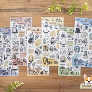 1 vel | Mindwave | SERENE VERHAAL Duidelijke stickers | Uitje - Tea Party - Feestdagen - Verkleden - Brieven schrijven (correspondentie) - Studeren