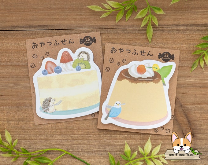 25 Sheets | Chikyu Greetings | DESSERT Sticky Notes Memo Pad | Cake and ...