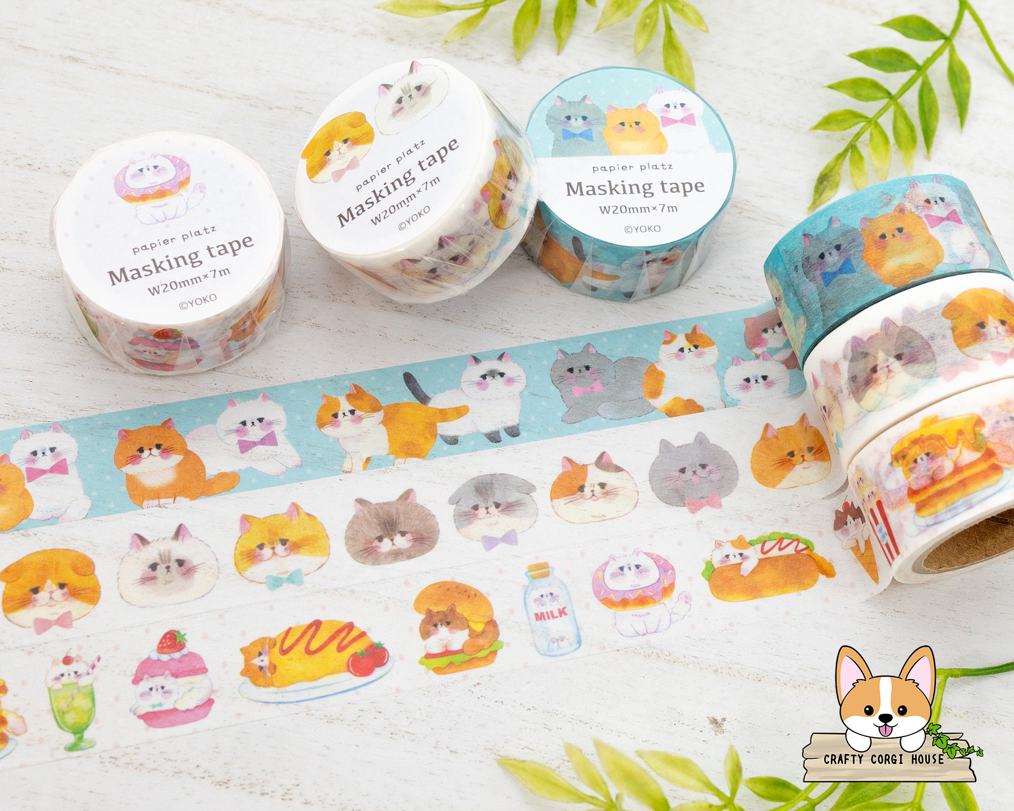 Kawaii Cat Paw Double Sided Tape Scrapbooking Tape, Double Side Tape, Glue  Tape, Paper Craft Supplies, Adhesive Tape for Arts and Crafts 
