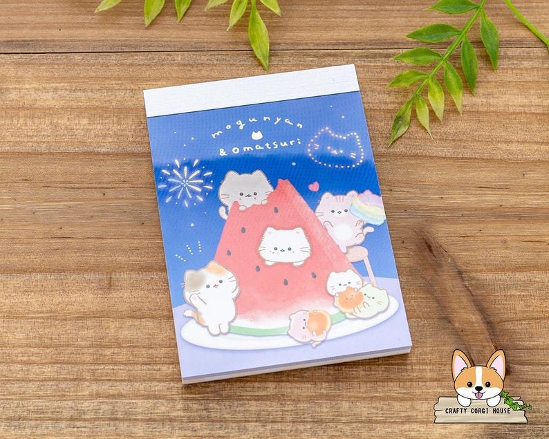 Firework Notepad 70 Sheets | Kamio | MOGUNYAN & OMATSURI (summer Festival) Mini Memo ...
