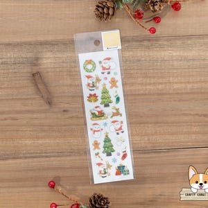 1 folha | NB | Adesivos de resina de Natal BIJOU | Papai Noel de Natal