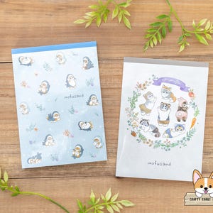 100 sheets | Sun-Star | Cat Kigurumi A6 Memo Pads | Shark Cat - Cat Pants