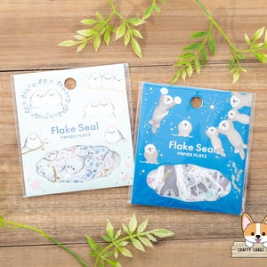 54tlg | Papier Platz x MILINA | Goldfolie sterben geschnittene Washi Aufkleber | In Liebe Shima Enaga - Love Lacco (Seeotter)