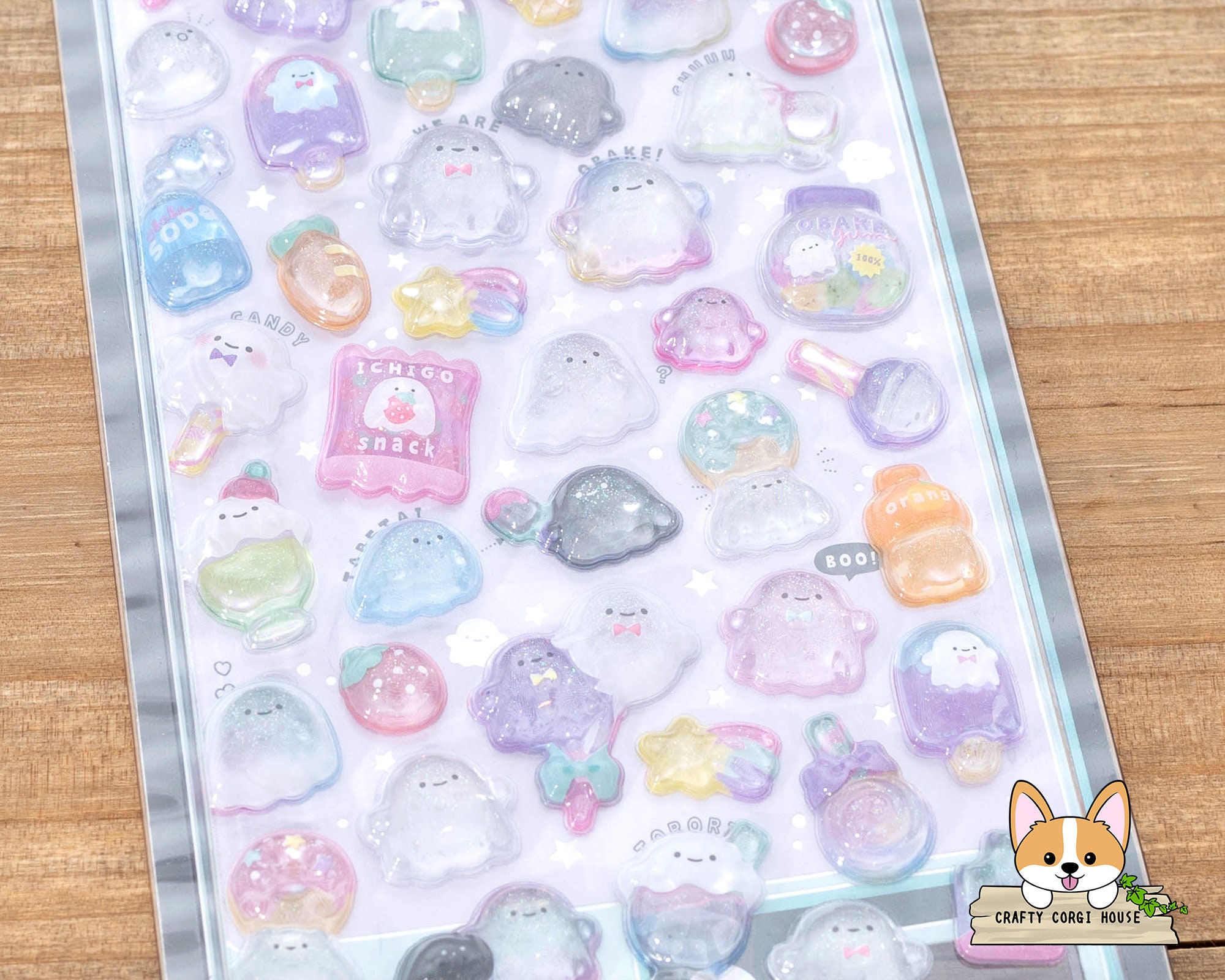 1枚 | Q-lia | BONBON DROP グリッター3Dジェルシール