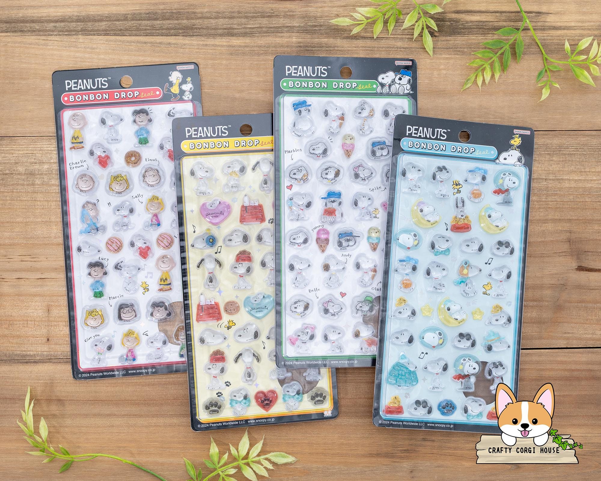 1 Sheet | Sun-star X Peanuts | BONBON DROP 1 Glitter 3D Gel