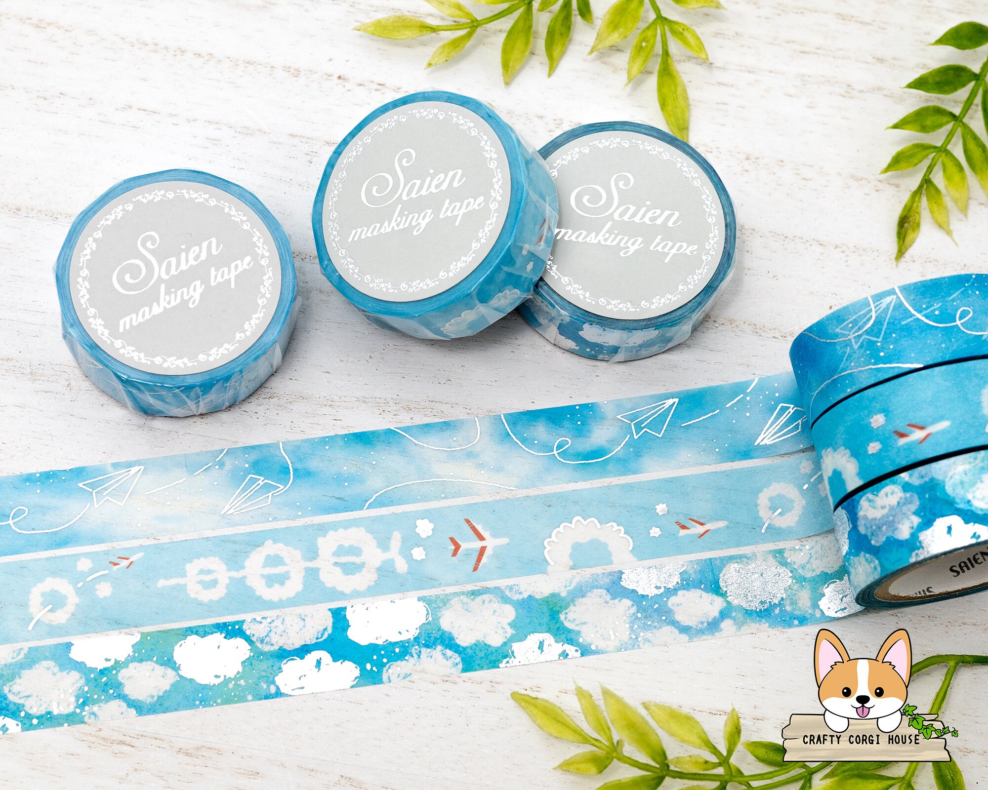 Sea Life Washi Tape, Ocean Washi Tape for Journaling, Crafting, Planner  Silver Foiled, 15mm X 4m 
