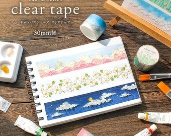 Canvas Flower Garden Clear PET Tape