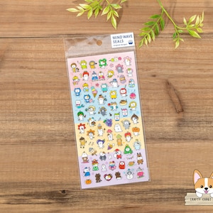1 sheet | Mind Wave | PUCHI PUCHI Cat Clear Stickers | Seasonal Cosplay