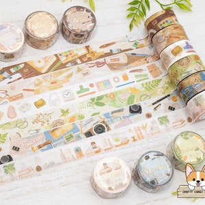 1 Rolle | 20mm | BGM | MEIN DESK Foil Washi Tape | Künstler - Architekt - Sammler - Botaniker - Reisender - Vlogger