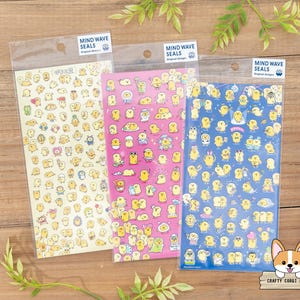 1 sheet | Mind Wave | PUCHI PUCHI Piyoko Mame Chick Clear Stickers | Gathering - Hang-out - Party