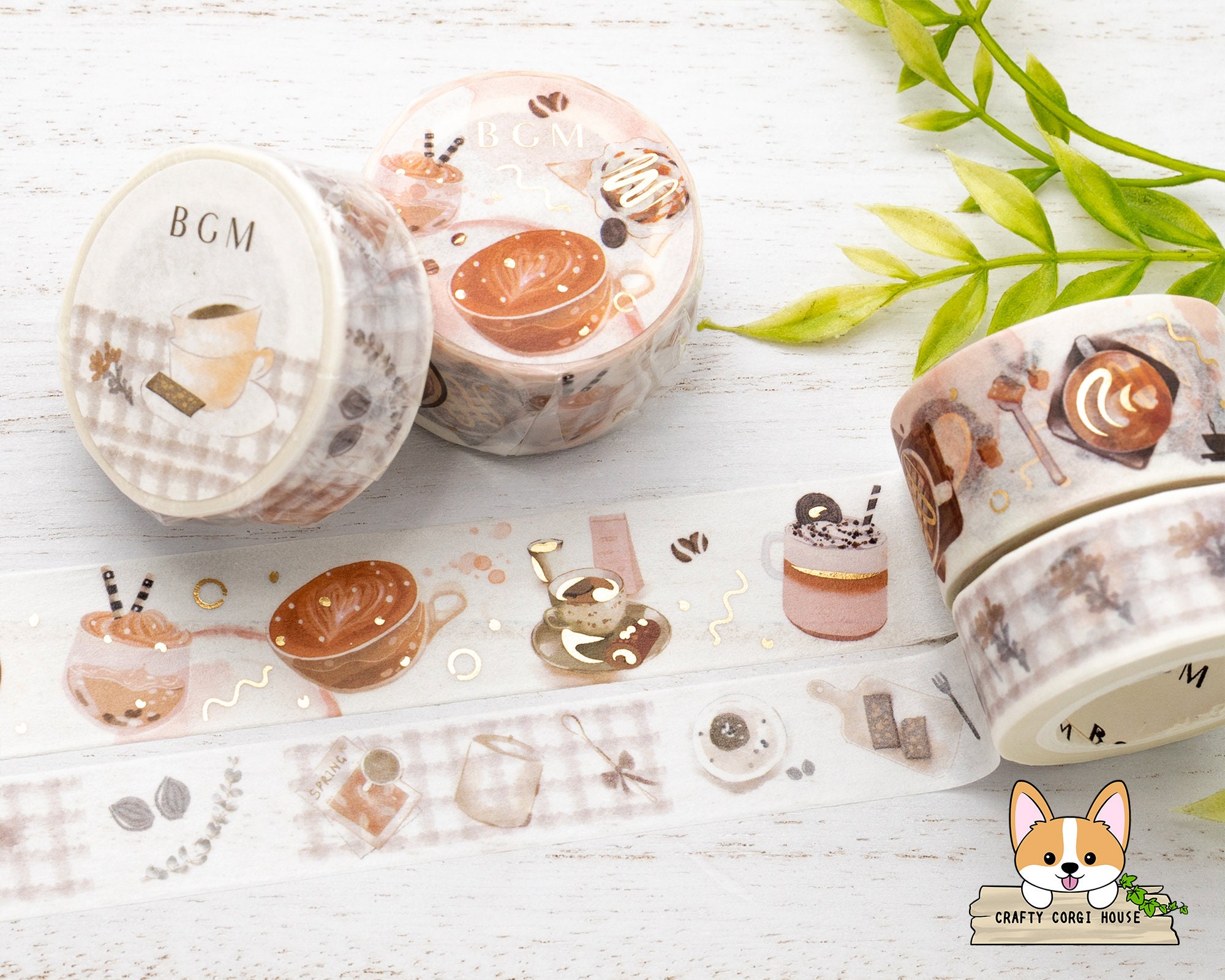 TheCoffeeMonsterzCo TCMC Cozy Christmas 15mm Washi Tape cute sold out emoti