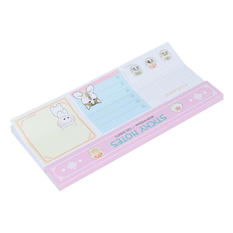 Dim Sum Sticky Notes 150 Sheets | Sun-star | Cat Kigurumi Taiwanese Food Die Cut Sticky Memo ...