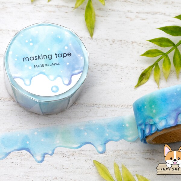1 pc set | 18mm | Mind Wave | Die Cut Washi Tape | Water