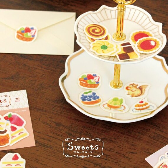 1 Or 2 Pc Set Furukawashiko Tea Time Sweets Die Cut Washi Etsy