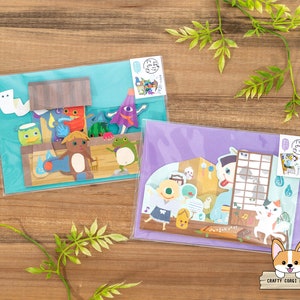 1 carte 1 enveloppe | Active x Fujinami Yuzura | BAKEMONO 3D BOX Carte de voeux d'été | Yokai