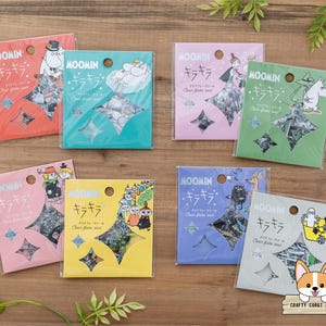 30 pc | World Craft x Moomin | Holo Foil Clear Stickers | Moomin Snorkmaiden Snufkin Fuddler Jumble Little My Stinky Sniff Hattifatteners