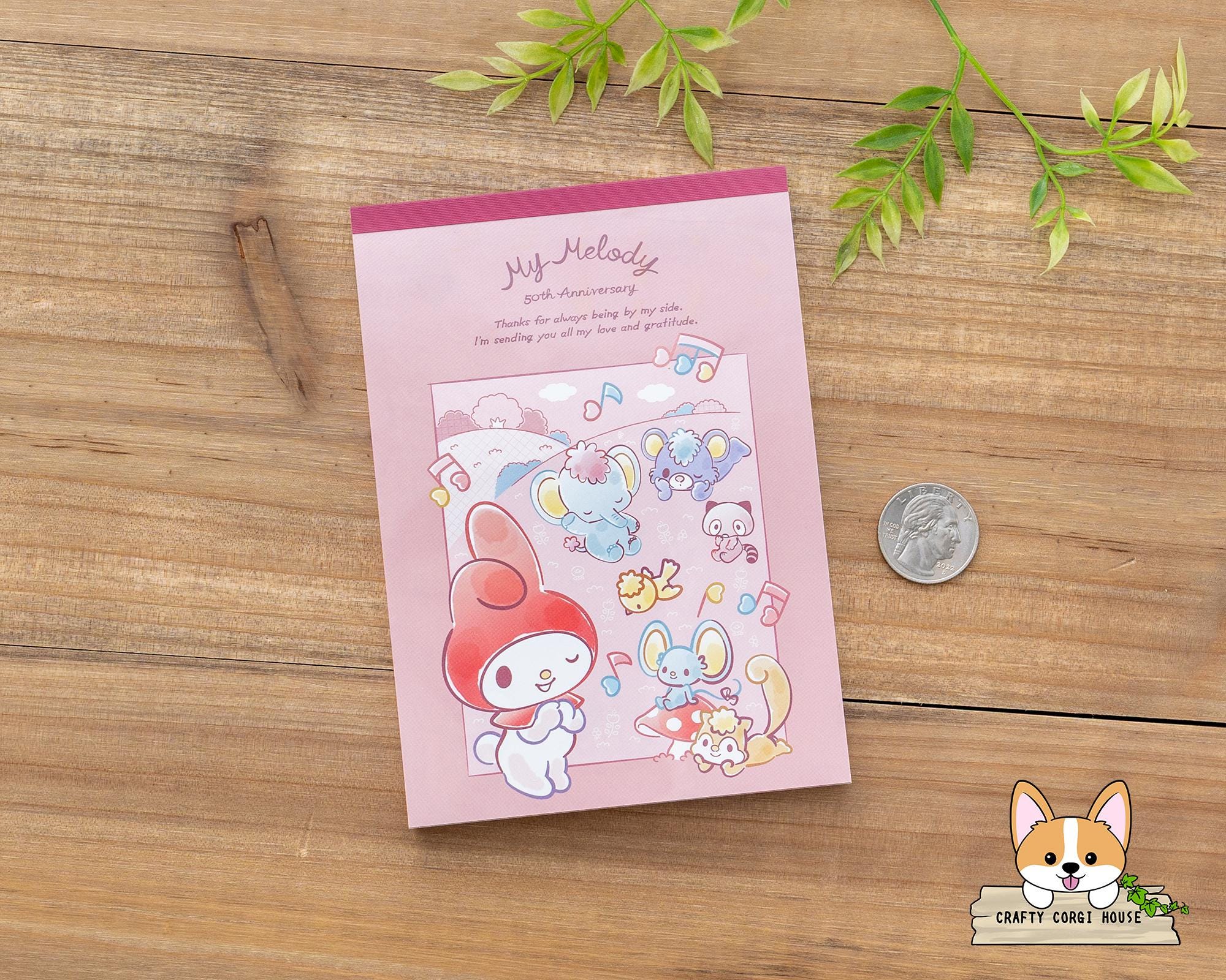 80 Sheets | Sun-star X Sanrio | My Melody 4 Design A6 Memo Pad