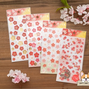 1 sheet | Mind Wave | HANA SERIES Japanese Plum Blossom Washi Stickers | Ume