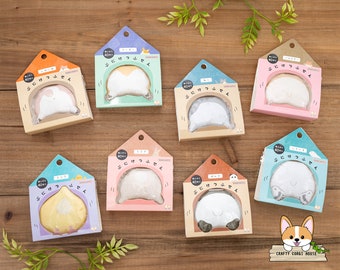 40 hojas / Sun-Star / Squishy Animal PUNIKETSU Bloc de notas adhesivas / Shiba Inu - Corgi - Gato - Hámster - Periquito - Conejo - Panda - Oso polar