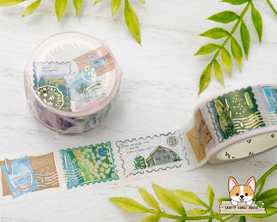 8 Rolls Washi Tape Set, Cute Green Plants Floral Animals, Decorative Tape  for Scrapbooks, Journals, DIY Decor and Craft Aplied (Green)