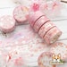 1 pc set | 15mm | BGM | Cherry Blossom Washi Tape ROLL | Sakura Petals - Snow Sakura - Sakura Flowers - Ephemeral Sakura 