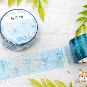 1 roll | 20mm | BGM | Clear PET Tape | Crystal Star