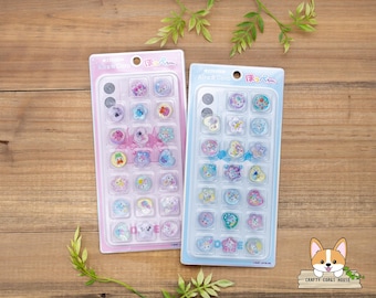 1 sheet | Kamio | Hoppe-chan KIRA CORO (Sparkly Round) 3D Stickers | Sweet - Standard