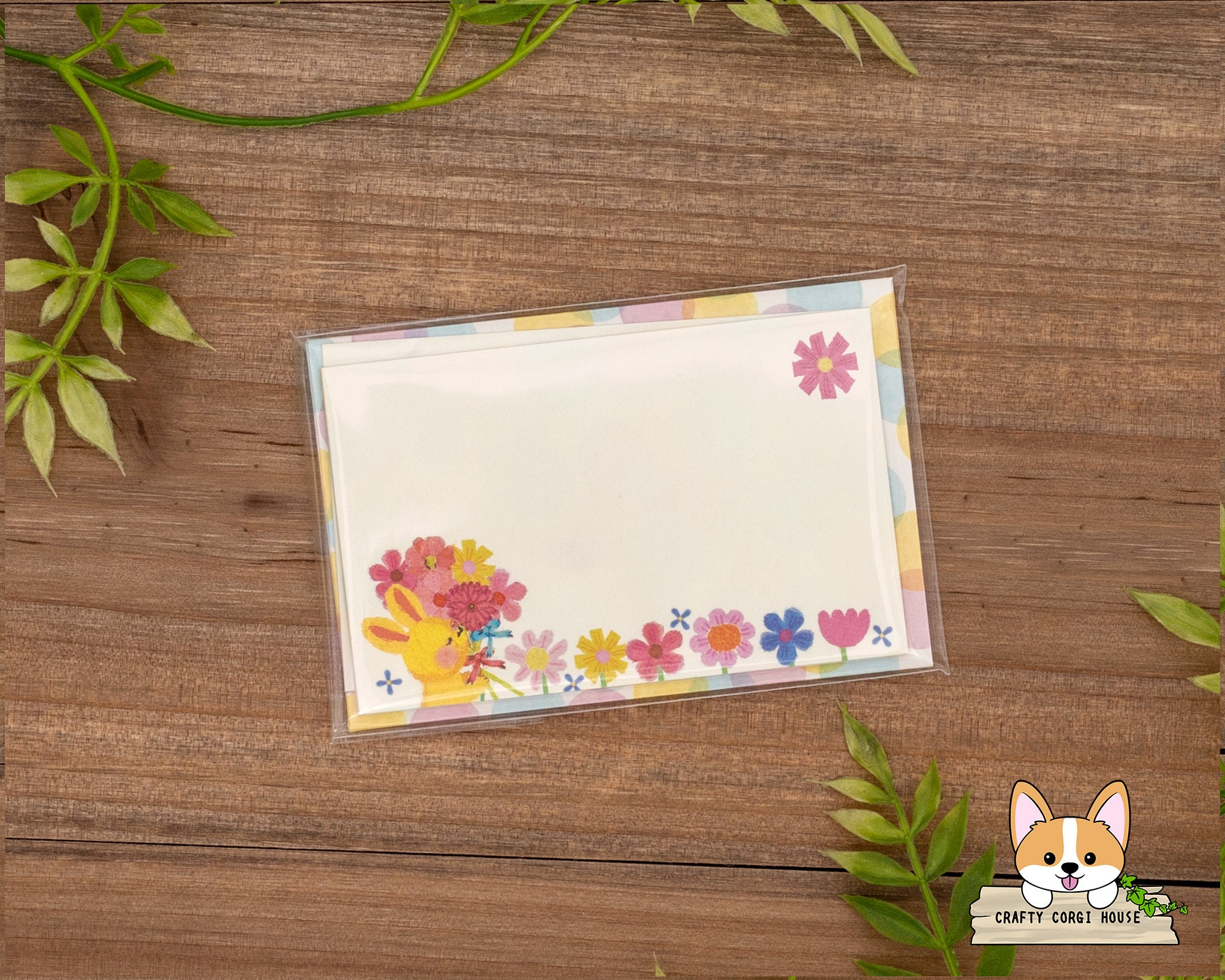 Mini Message Card 5 Sheets 5 Envelopes | Active | Upcheeka Double-sided Printed Mini ...
