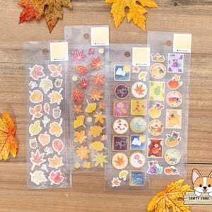 1 sheet | NB | Fall Leaves Stickers | Autumn Leaf - Autumn Colors - Autumn Scenery - Autumn Harvest